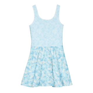 Aurora Glass Skyline Cotton skater dress