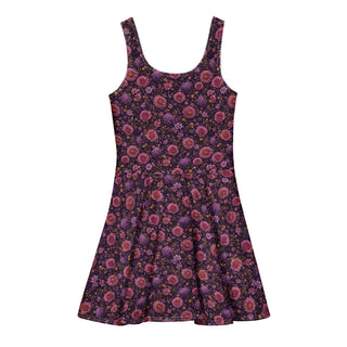 Bloomveil Golden Cotton skater dress