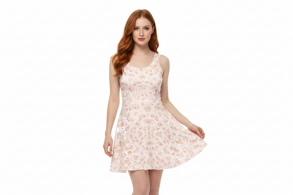 Candy Bloom Ponies – Soft Luxe Edition Cotton skater dress