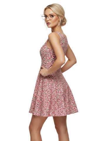 Berry Pony Pop Cotton skater dress