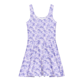 Lavender Bloom Cotton skater dress 3XL