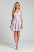 Lilac Bloom Cotton skater dress 3XL