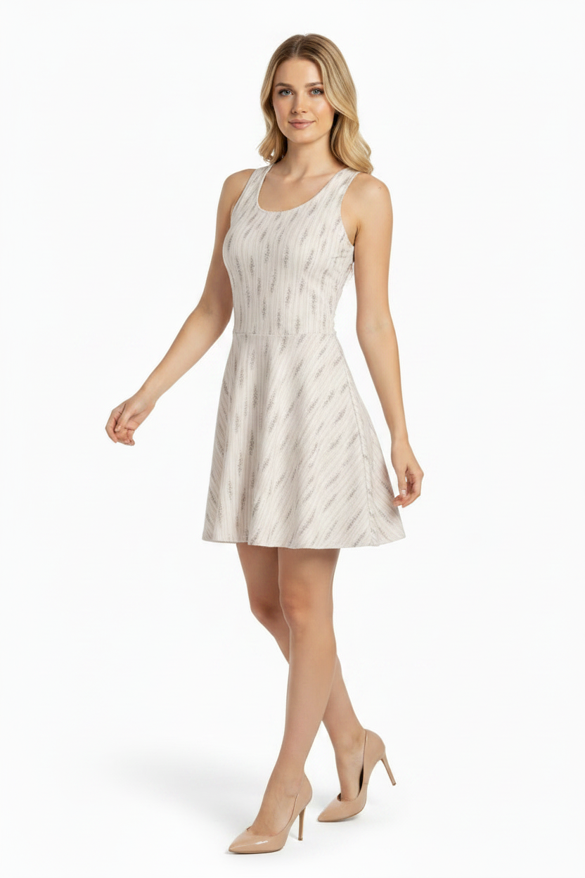 Light Lilac Cotton skater dress