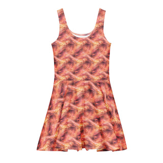 Peach Static Glow Cotton skater dress 3XL
