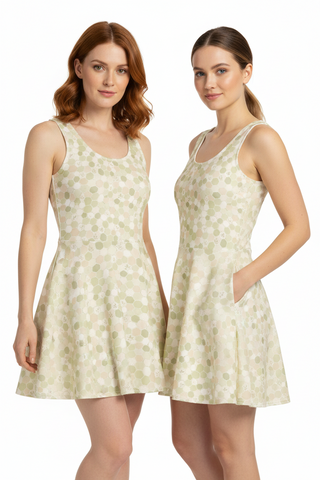Honeycomb Cotton skater dress
