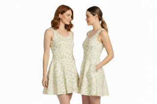 Honeycomb Cotton skater dress