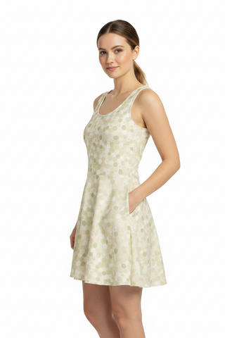 Honeycomb Cotton skater dress
