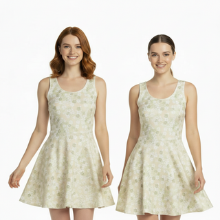 Honeycomb Cotton skater dress