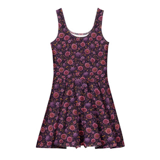 Bloomveil Golden Cotton skater dress