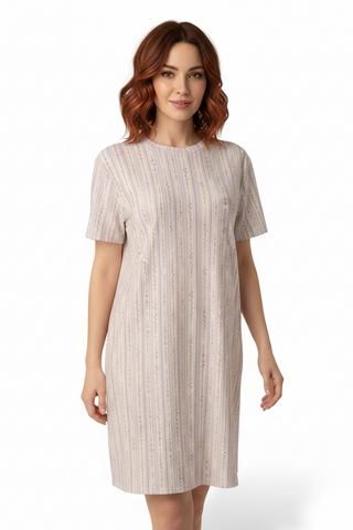 Lilac Micro Cotton t-shirt dress