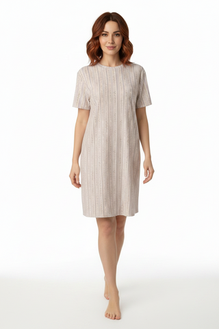 Lilac Micro Cotton t-shirt dress