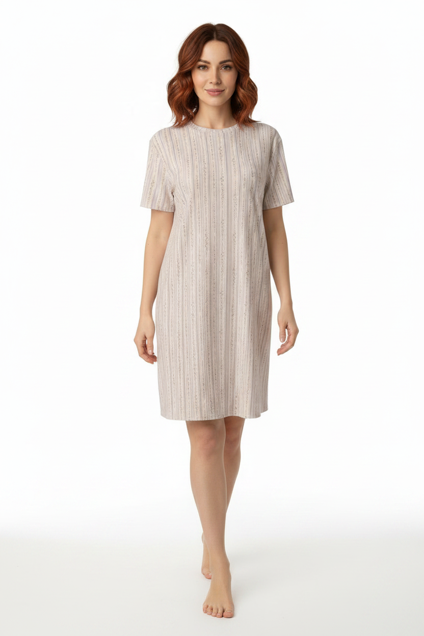 Lilac Micro Cotton t-shirt dress