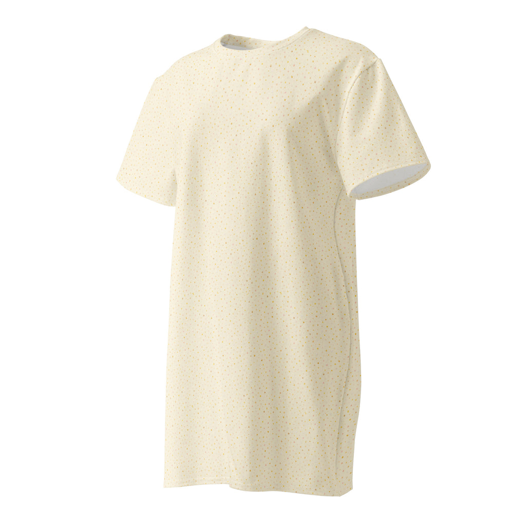 Vanilla Sprinkle Cotton t-shirt dress 3XL