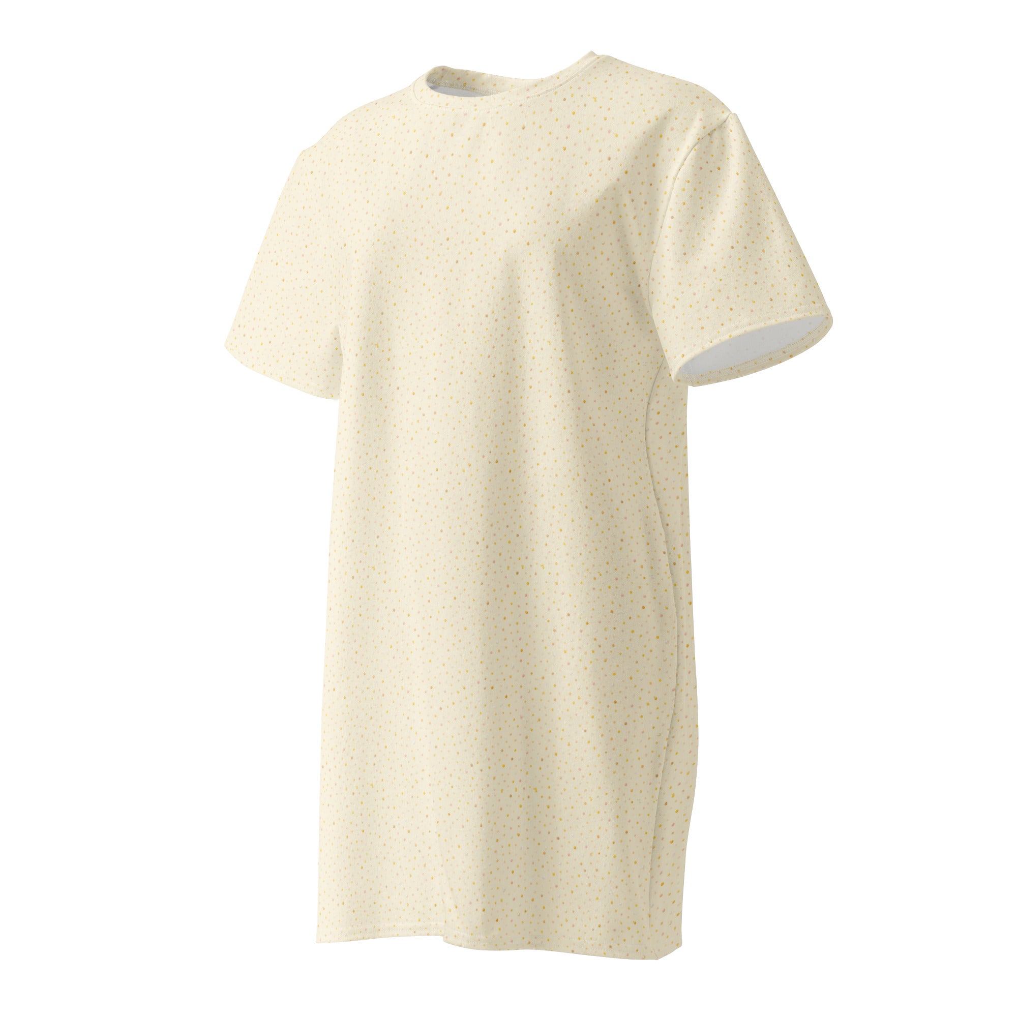Vanilla Sprinkle Cotton t-shirt dress 3XL