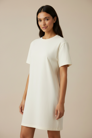 Vanilla Sprinkle Cotton t-shirt dress