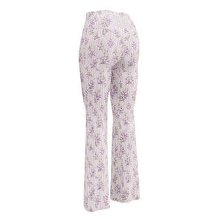 Lilac Bloom Flare leggings