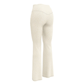 Starburst Cream Flare leggings