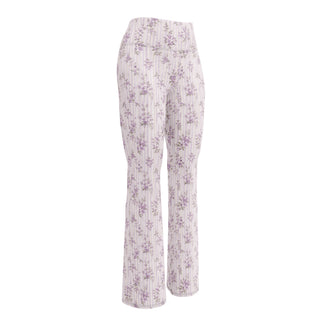Lilac Bloom Flare leggings 6XL