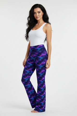 Neon Dusk Flare leggings