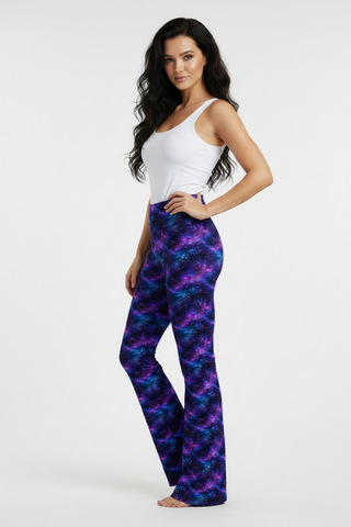 Neon Dusk Flare leggings