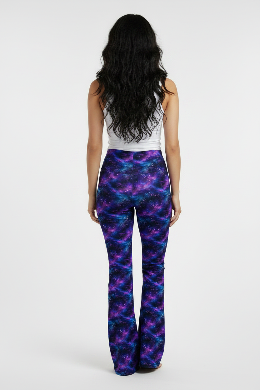 Neon Dusk Flare leggings