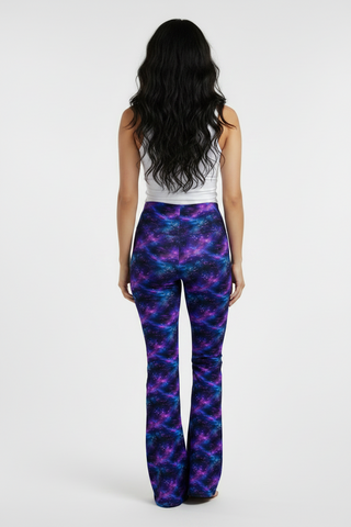 Neon Dusk Flare leggings