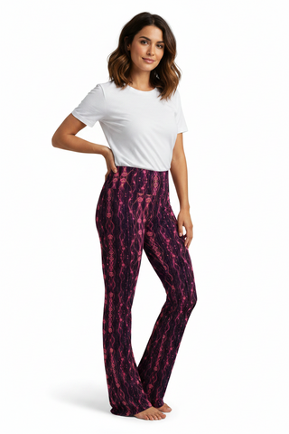 Rose Frequency Flare leggings