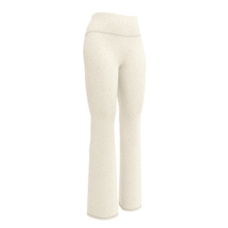Starburst Cream Flare leggings