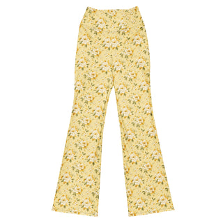 Golden Blossom Flare leggings