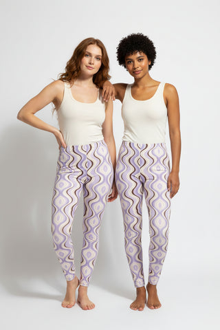 Leggings lavender and Mocha XL