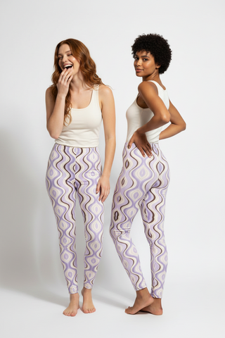 Leggings lavender and Mocha
