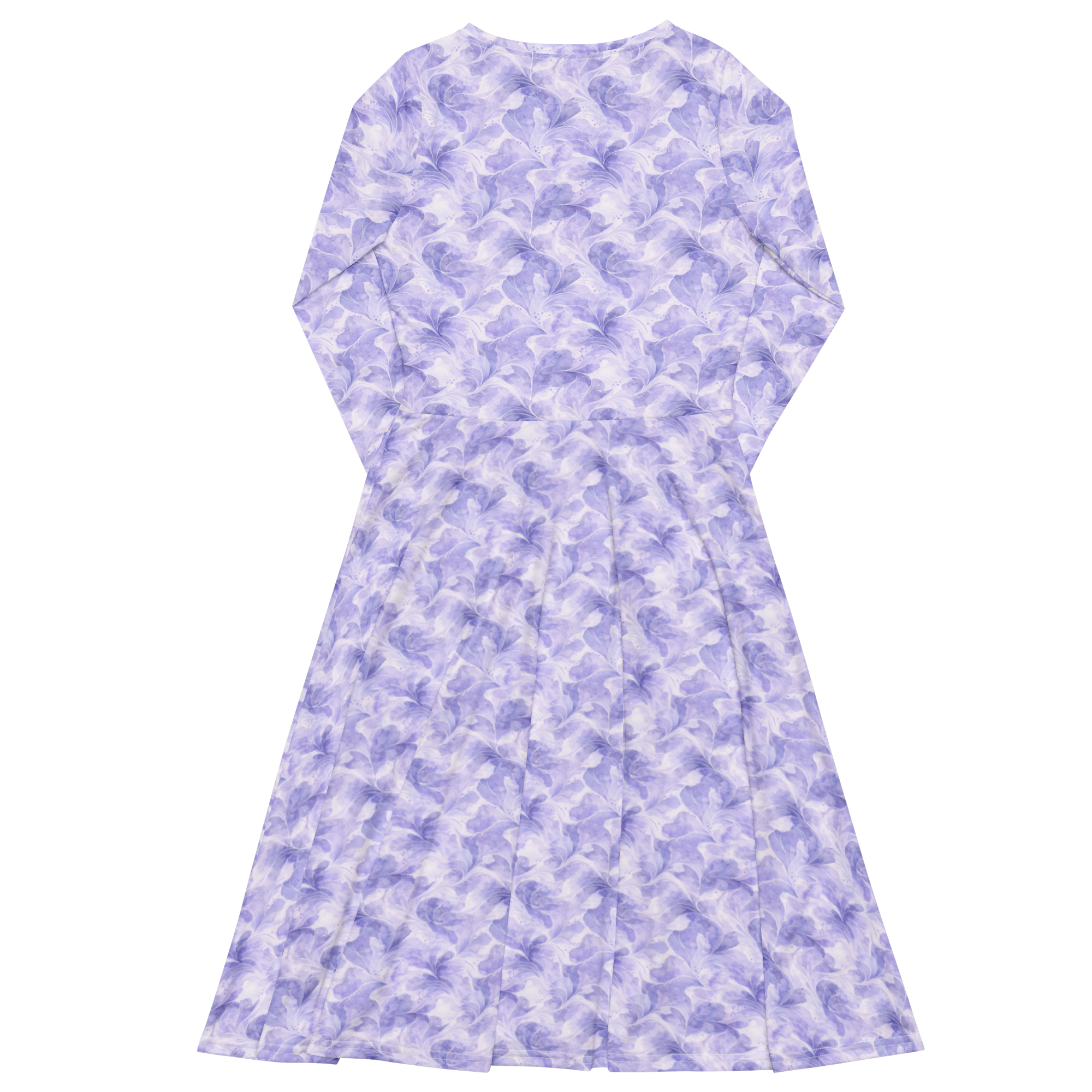 Lavender 🪻 Bloom long sleeve midi dress