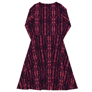 Rose Frequency long sleeve midi dress