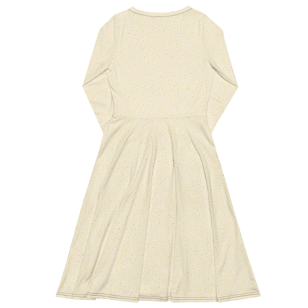 Vanilla Sprinkle long sleeve midi dress
