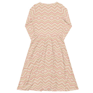 Blush and Biscuit long sleeve midi dress