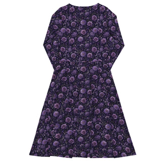 Bloomveil Moonlit long sleeve midi dress