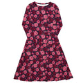 🌹 Crimson Garden Long sleeve midi dress 3XL
