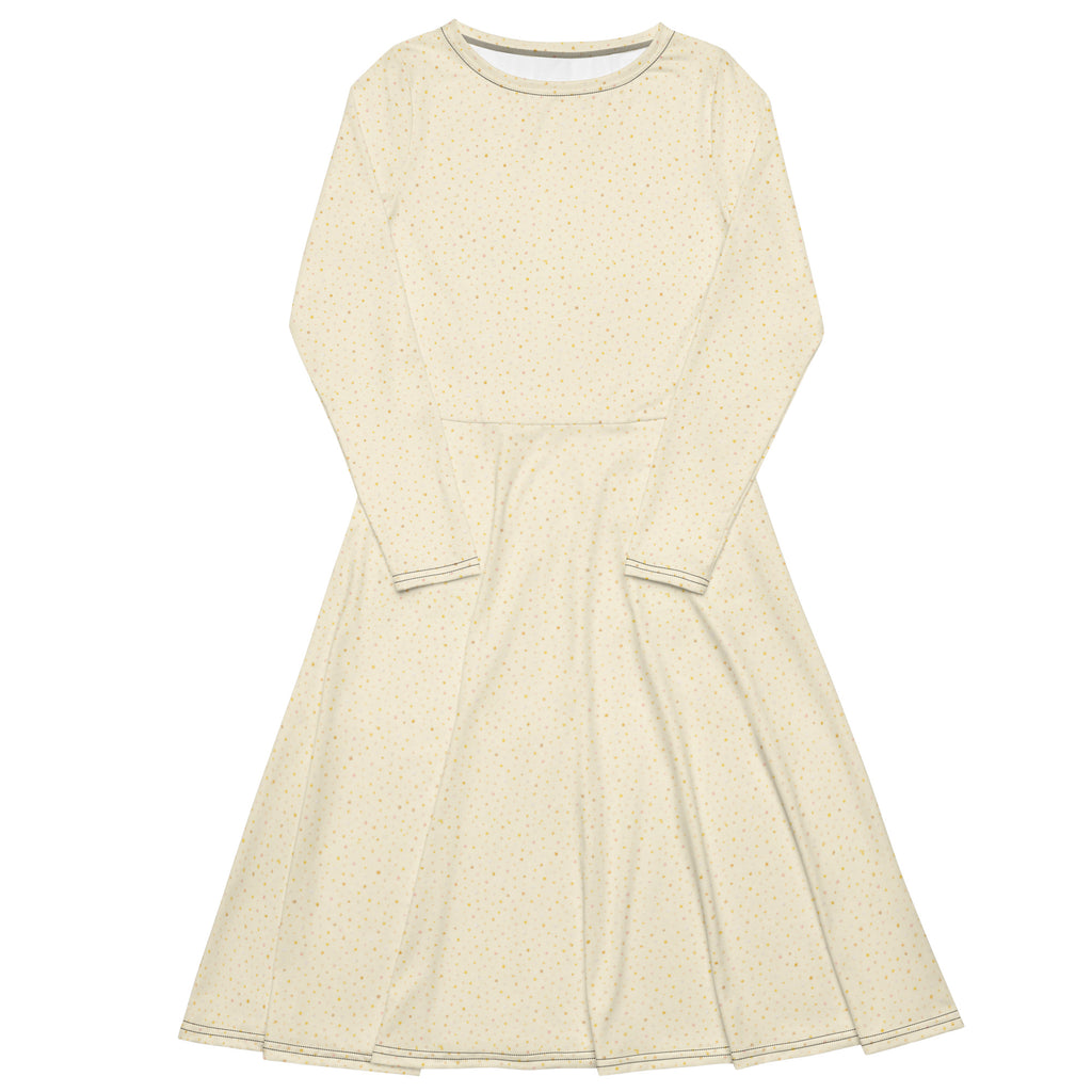 Vanilla Sprinkle long sleeve midi dress 3XL