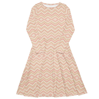 Blush and Biscuit long sleeve midi dress