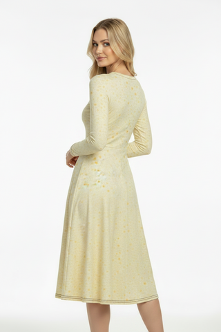 Butter Bloom long sleeve midi dress