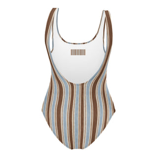 Powder and Cocoa One-Piece Swimsuit