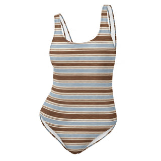 Powder and Cocoa One-Piece Swimsuit 3XL