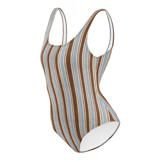 Powder and Cocoa One-Piece Swimsuit