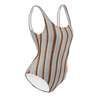 Powder and Cocoa One-Piece Swimsuit