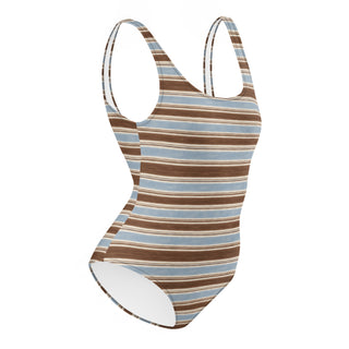 Powder and Cocoa One-Piece Swimsuit