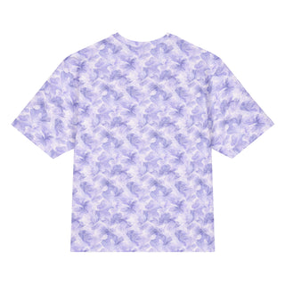 Lavender Bloom Oversized cotton t-shirt