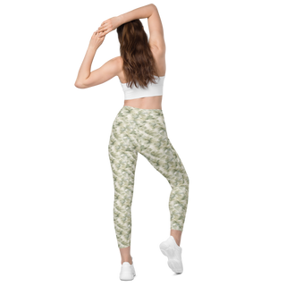 Sage 🌿Calm Bloom Leggings with pockets