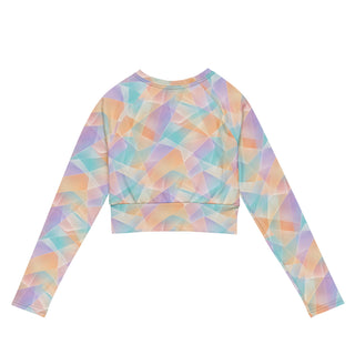 Aurora Glass long-sleeve crop top