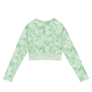 Aurora Glass Mint long-sleeve crop top 6XL