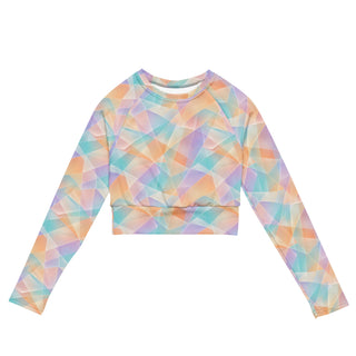 Aurora Glass long-sleeve crop top